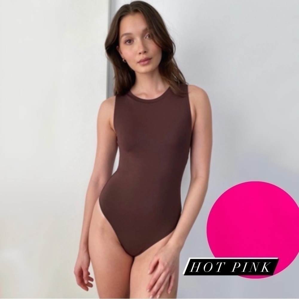 BABATON *Hot Pink* Contour Bodysuit - Aritzia